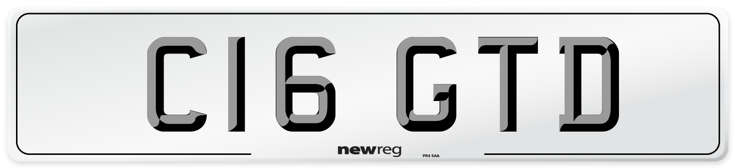 C16 GTD Number Plate from New Reg
